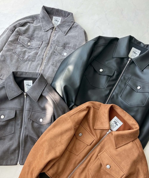 AS KNOW AS plus(アズノゥアズプラス)の「♪アソートデザイン Wポケットショートジャケット セットアップ対応(ブルゾン・レディース・ブラック系1/キャメル/スミクロ/ブラック系・FREE)」の22枚目の写真