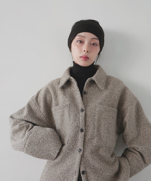 ループツイードシャツブルゾン（シャツ/ブラウス）｜LIAN（リアン）の