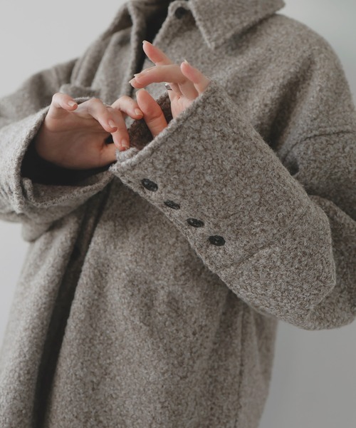 LIAN（リアン）の「ループツイードシャツブルゾン（シャツ/ブラウス