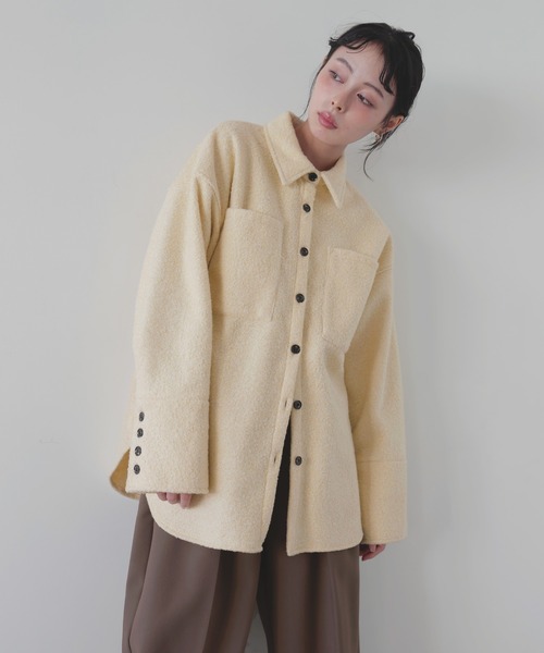 セール】ループツイードシャツブルゾン（シャツ/ブラウス）｜LIAN