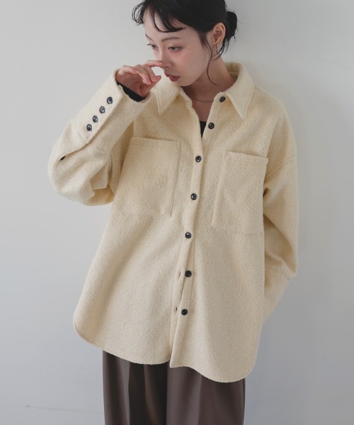 セール】ループツイードシャツブルゾン（シャツ/ブラウス）｜LIAN