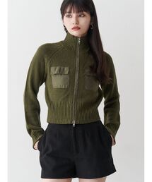 MURUA | マテリアルジップアップニット(ニット/セーター)