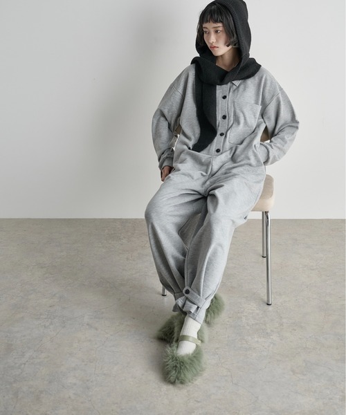 セール】ポロスウェットオールインワン（つなぎ/オールインワン）｜THE