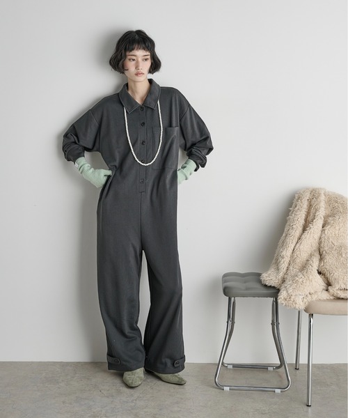 セール】ポロスウェットオールインワン（つなぎ/オールインワン）｜THE