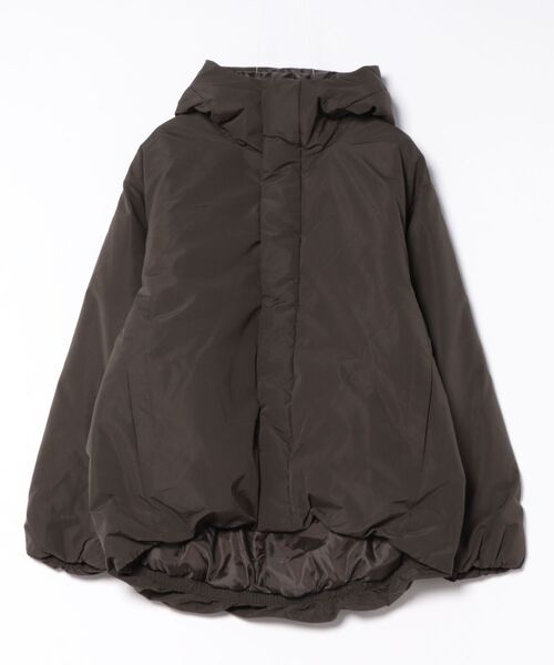 ８(eight)（エイト）の「撥水加工ポリピーチ中綿防風ジャケット（ダウンジャケット/コート・メンズ・ブラック/カーキ・SMALL/MEDIUM/X-LARGE/XX-LARGE/LARGE）」の2枚目の写真