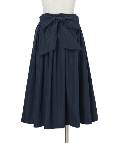 an another angelus（アンアナザーアンジェラス）の「リボンベルト撥水ギャザースカート/fint フィント（スカート・レディース・ベージュ/ネイビー・FREE）」の8枚目の写真