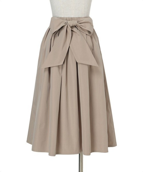 an another angelus（アンアナザーアンジェラス）の「リボンベルト撥水ギャザースカート/fint フィント（スカート・レディース・ベージュ/ネイビー・FREE）」の9枚目の写真