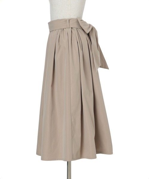 an another angelus（アンアナザーアンジェラス）の「リボンベルト撥水ギャザースカート/fint フィント（スカート・レディース・ベージュ/ネイビー・FREE）」の10枚目の写真
