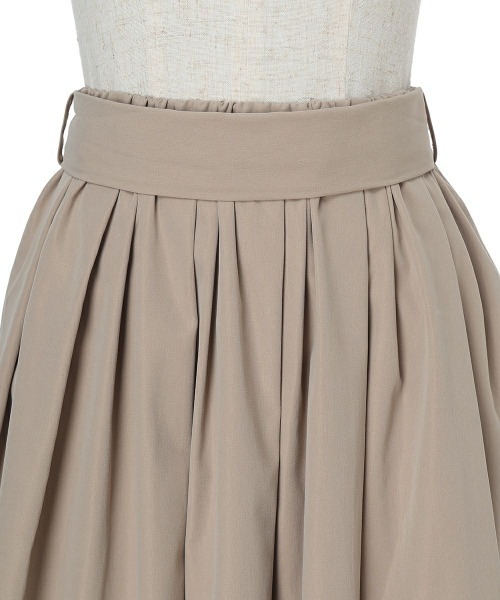 an another angelus（アンアナザーアンジェラス）の「リボンベルト撥水ギャザースカート/fint フィント（スカート・レディース・ベージュ/ネイビー・FREE）」の12枚目の写真