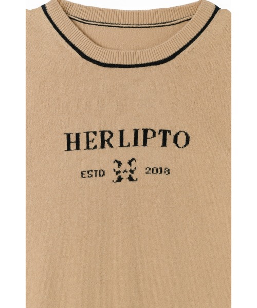 Logo Jacquard Knit Top（ニット/セーター）｜Her lip to（ハーリップ