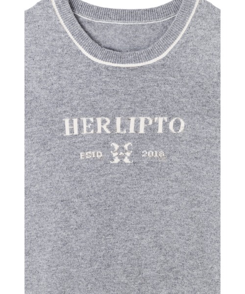 Logo Jacquard Knit Top（ニット/セーター）｜Her lip to（ハー