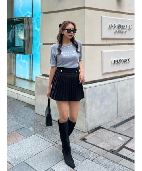 Logo Jacquard Knit Top（ニット/セーター）｜Her lip to（ハーリップ