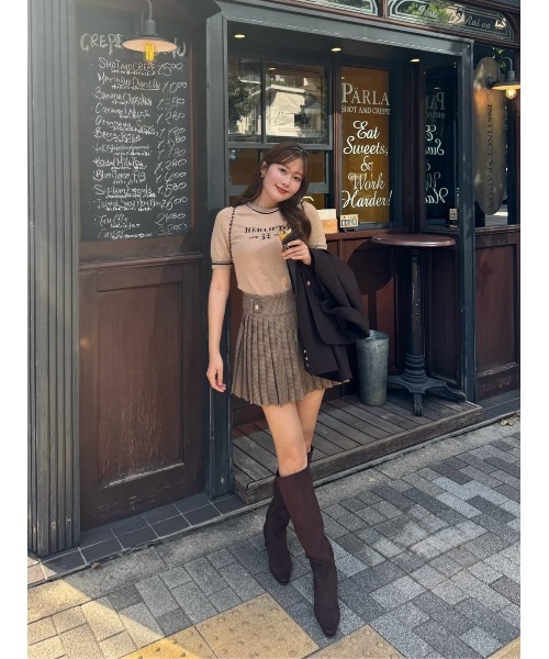 Logo Jacquard Knit Top（ニット/セーター）｜Her lip to（ハーリップ