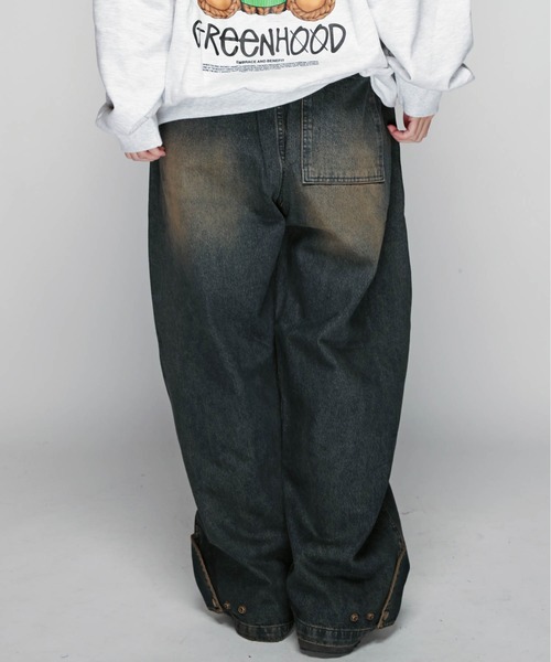 JACKROSE（ジャックローズ）の「JE-SELECT-加工-TEEN PANT（デニムパンツ・メンズ・インディゴブルー/ブラック・FREE）」の13枚目の写真