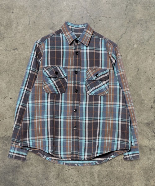Coffee & Cigarettes(コーヒーアンドシガレッツ)の「10B13 Heavy Flannel One Wash Work Shirt / ヘビーネル ワンウォッシュ ワークシャツ H(シャツ/ブラウス・メンズ・グレー系・M/XL/L)」の5枚目の写真
