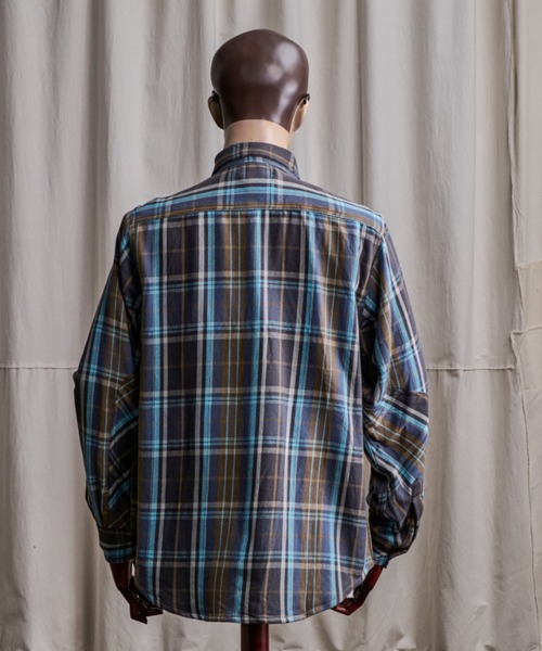 Coffee & Cigarettes(コーヒーアンドシガレッツ)の「10B13 Heavy Flannel One Wash Work Shirt / ヘビーネル ワンウォッシュ ワークシャツ H(シャツ/ブラウス・メンズ・グレー系・M/XL/L)」の4枚目の写真