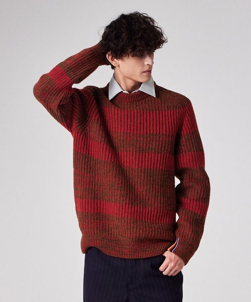 Paul Smith Loves Barbour' サドルクルーネックセーター / 253703