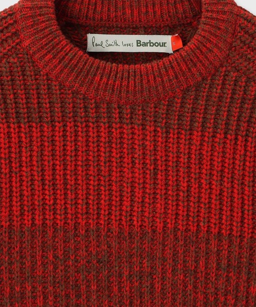 Paul Smith(ポールスミス)の「"Paul Smith Loves Barbour" サドルクルーネックセーター / 253703 MKN1696(ニット/セーター・メンズ・ブルー/レッド・MEDIUM/SMALL)」の5枚目の写真