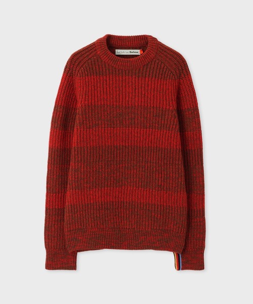 Paul Smith(ポールスミス)の「"Paul Smith Loves Barbour" サドルクルーネックセーター / 253703 MKN1696(ニット/セーター・メンズ・ブルー/レッド・MEDIUM/SMALL)」の16枚目の写真