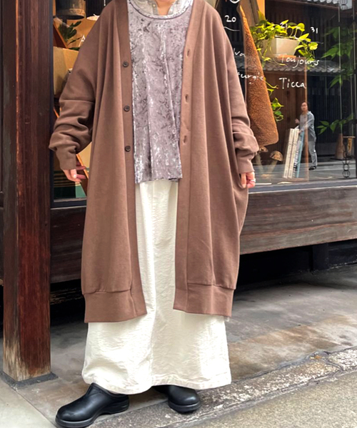 セール】パイル Vネック-カーディガン（カーディガン/ボレロ