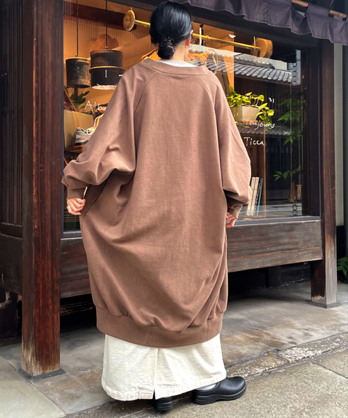 JOURNAL STANDARD LUXE（ジャーナルスタンダード　ラックス）の「パイル Vネック-カーディガン（カーディガン/ボレロ・レディース・ブラウン/ネイビー・FREE）」の8枚目の写真