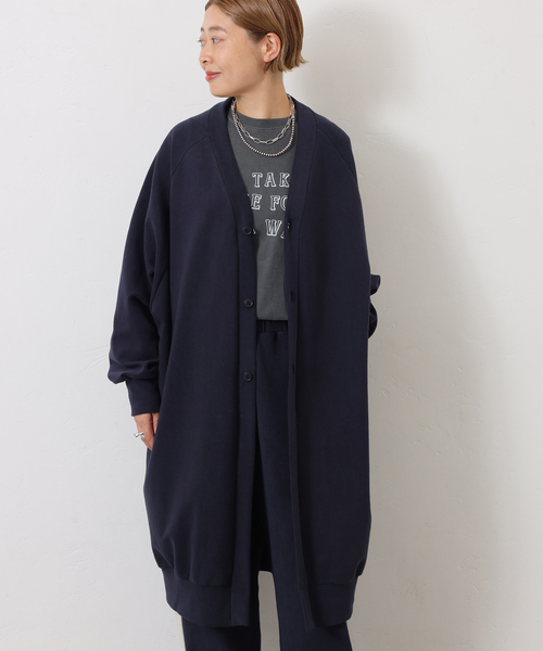 JOURNAL STANDARD LUXE（ジャーナルスタンダード　ラックス）の「パイル Vネック-カーディガン（カーディガン/ボレロ・レディース・ブラウン/ネイビー・FREE）」の15枚目の写真