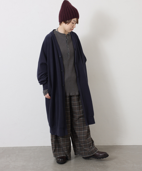 JOURNAL STANDARD LUXE（ジャーナルスタンダード　ラックス）の「パイル Vネック-カーディガン（カーディガン/ボレロ・レディース・ブラウン/ネイビー・FREE）」の18枚目の写真