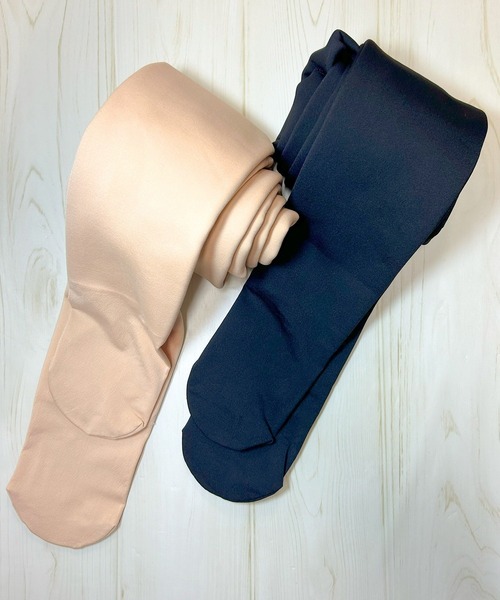 Blanc de Blue（ブランドブルー）の「【厚手type】極暖 裏起毛タイツ（タイツ/ストッキング・レディース・ブラック/ベージュ・FREE）」の4枚目の写真