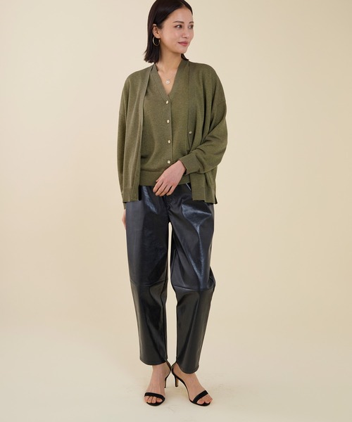 marmors(マルモア)の「【marmors】fake leather pants(その他パンツ・レディース・ブラック/ダークブラウン・36)」の6枚目の写真