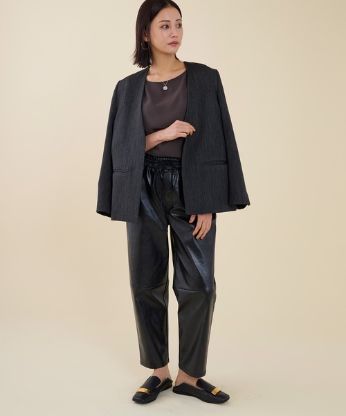 marmors(マルモア)の「【marmors】fake leather pants(その他パンツ・レディース・ブラック/ダークブラウン・36)」の11枚目の写真