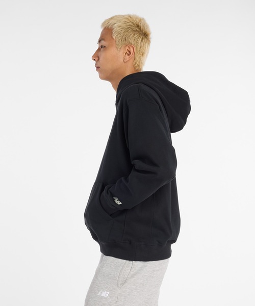 NEW BALANCE（ニューバランス）の「Athletics シグネチャーフーディ（パーカー・メンズ・ブラック/ライトグレー・SMALL/MEDIUM/LARGE/X-LARGE/XX-LARGE）」の13枚目の写真