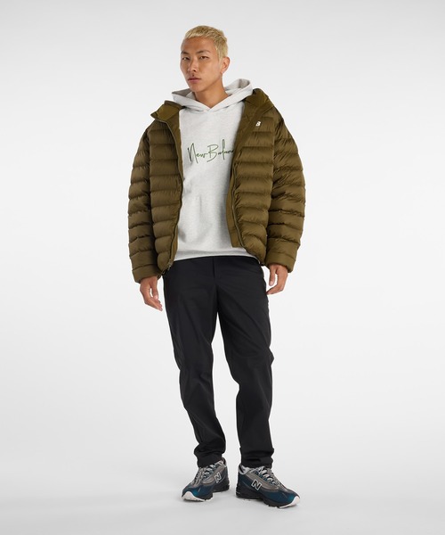 NEW BALANCE（ニューバランス）の「Athletics シグネチャーフーディ（パーカー・メンズ・ブラック/ライトグレー・SMALL/MEDIUM/LARGE/X-LARGE/XX-LARGE）」の12枚目の写真