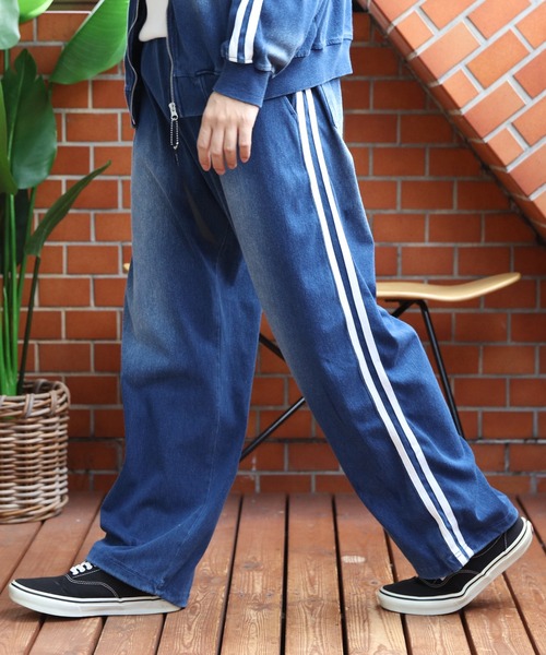 8(eight)(エイト)の「カットデニムサイドラインパンツ(デニムパンツ・メンズ・ネイビー/ブラック・MEDIUM/LARGE)」の15枚目の写真