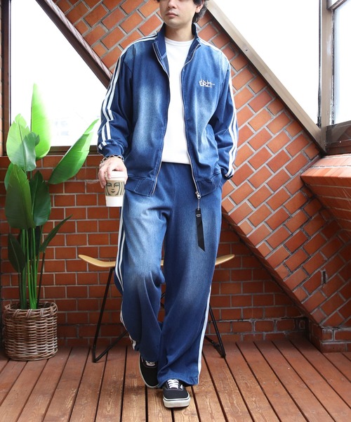 8(eight)(エイト)の「カットデニムサイドラインパンツ(デニムパンツ・メンズ・ネイビー/ブラック・MEDIUM/LARGE)」の18枚目の写真