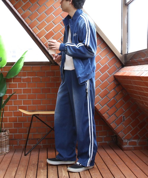 8(eight)(エイト)の「カットデニムサイドラインパンツ(デニムパンツ・メンズ・ネイビー/ブラック・MEDIUM/LARGE)」の20枚目の写真