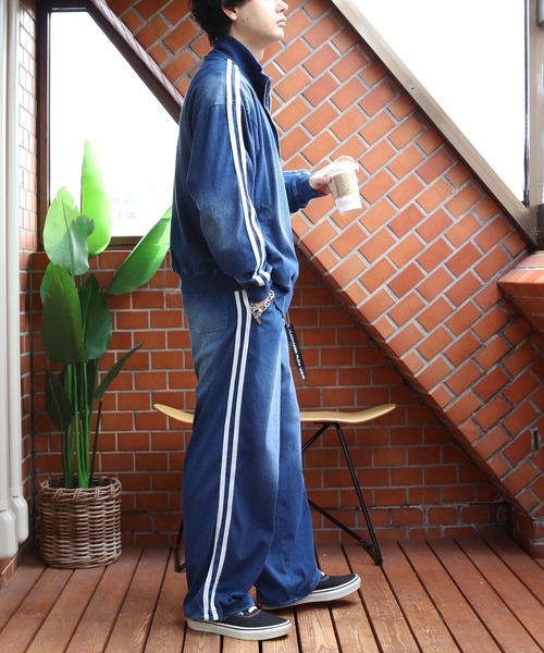 8(eight)(エイト)の「カットデニムサイドラインパンツ(デニムパンツ・メンズ・ネイビー/ブラック・MEDIUM/LARGE)」の22枚目の写真