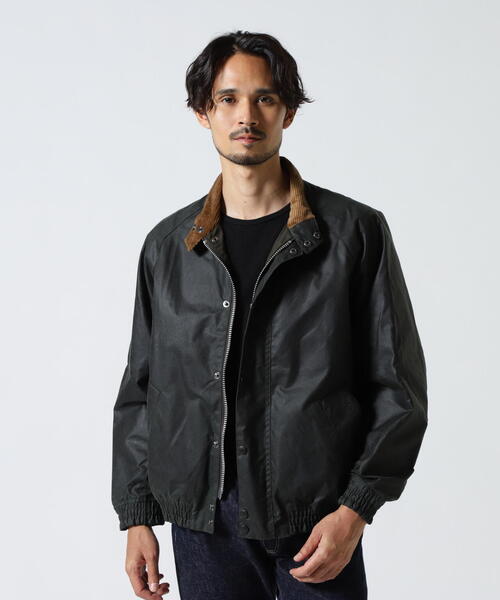 Barbour(バブアー)の「Barbour (バブアー)Transport Wax Blouson(ブルゾン・メンズ・ブラック/ライトグリーン・38/36/40)」の2枚目の写真