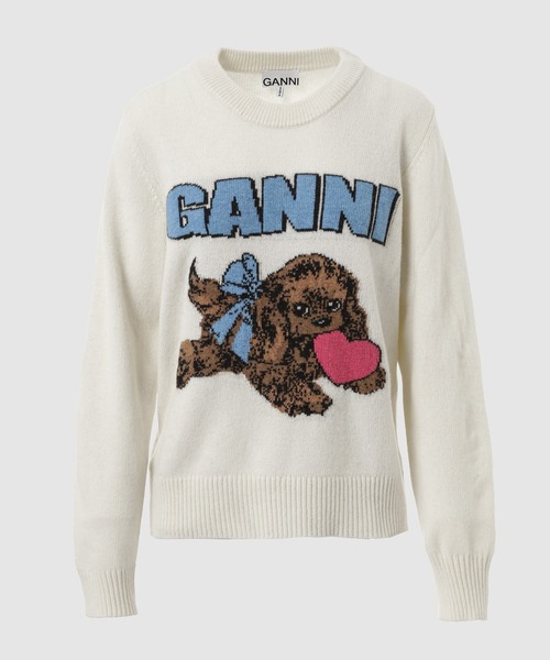ガニー　トップス 楽天市場】GANNI ガニー スウェットシャツ ISOLI BD OVERSIZED