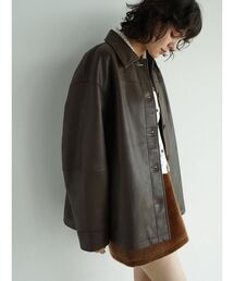 FIKA.(フィーカ)のFaux leather jacket(ライダースジャケット)