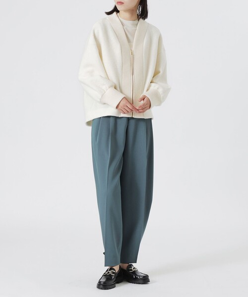 LOVELESS（ラブレス）の「MAPELジップカーディガン（カーディガン/ボレロ・レディース・オフホワイト・36）」の4枚目の写真