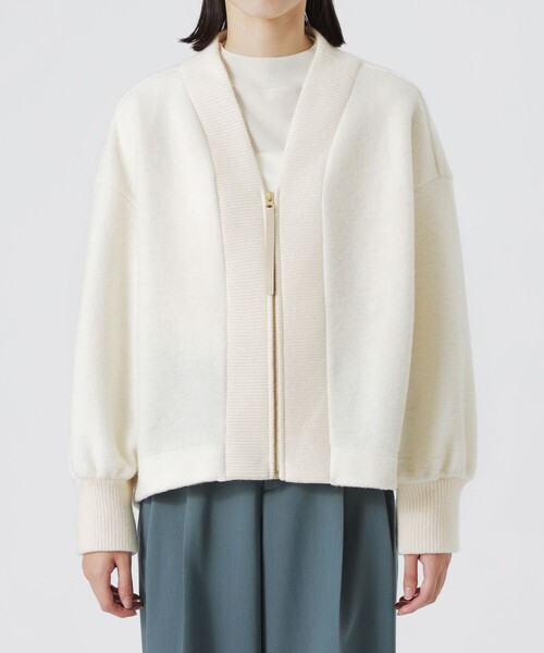 LOVELESS（ラブレス）の「MAPELジップカーディガン（カーディガン/ボレロ・レディース・オフホワイト・36）」の5枚目の写真