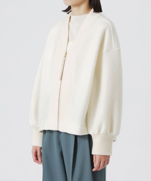 LOVELESS（ラブレス）の「MAPELジップカーディガン（カーディガン/ボレロ・レディース・オフホワイト・36）」の6枚目の写真