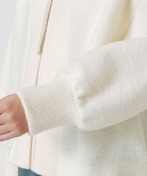 LOVELESS（ラブレス）の「MAPELジップカーディガン（カーディガン/ボレロ・レディース・オフホワイト・36）」の8枚目の写真