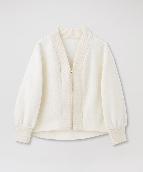 LOVELESS（ラブレス）の「MAPELジップカーディガン（カーディガン/ボレロ・レディース・オフホワイト・36）」の2枚目の写真