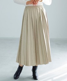 Emilyan | 【 一枚で着映える 】 ピーチスキン・変形アコーディオンプリーツスカート(スカート)