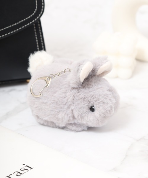 FUNALIVE(ファンアライブ)の「モチーフアニマルチャーム(チャーム・レディース・ホワイト系/ホワイト×ブラック/アイボリー系/ベージュ/ホワイト系その他/グレー・FREE)」の5枚目の写真