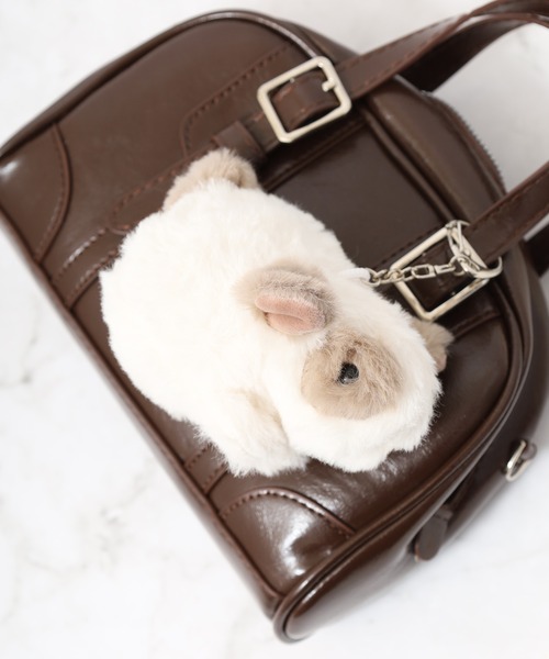 FUNALIVE(ファンアライブ)の「モチーフアニマルチャーム(チャーム・レディース・ホワイト系/ホワイト×ブラック/アイボリー系/ベージュ/ホワイト系その他/グレー・FREE)」の3枚目の写真