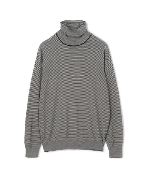 TOMORROWLAND （トゥモローランド）の「TOMORROWLAND tricot スーパーファインメリノウール タートルネック S-WOOL（ニット/セーター・メンズ・ネイビー/ブルー系その他/ブラック/ホワイト/チャコールグレー/ブラック系その他・S/M/L/XL/XS）」の6枚目の写真