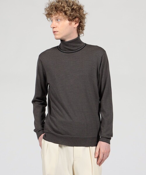 TOMORROWLAND （トゥモローランド）の「TOMORROWLAND tricot スーパーファインメリノウール タートルネック S-WOOL（ニット/セーター・メンズ・ネイビー/ブルー系その他/ブラック/ホワイト/チャコールグレー/ブラック系その他・S/M/L/XL/XS）」の7枚目の写真