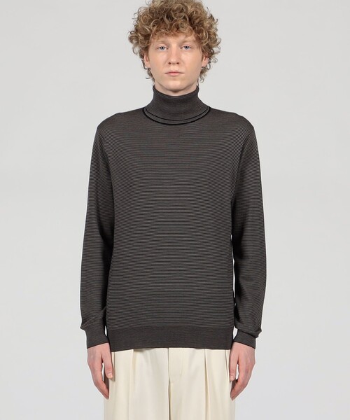 TOMORROWLAND （トゥモローランド）の「TOMORROWLAND tricot スーパーファインメリノウール タートルネック S-WOOL（ニット/セーター・メンズ・ネイビー/ブルー系その他/ブラック/ホワイト/チャコールグレー/ブラック系その他・S/M/L/XL/XS）」の8枚目の写真
